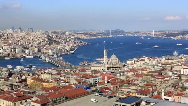 Istanbul City 2 manzarası havadan görünümü — Stok video
