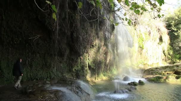 Водопад Курсунлу — стоковое видео