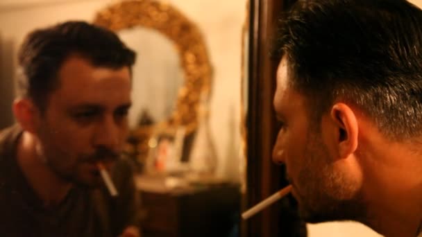 Fumar cigarro 4 HD 1080p — Vídeo de Stock