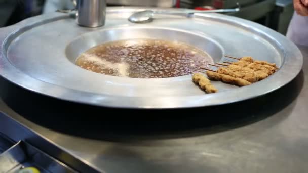 Mejillones fritos turcos lapso de tiempo — Vídeo de stock