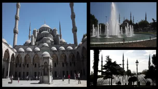 Montaggio Moschea Blu HD 1080p — Video Stock