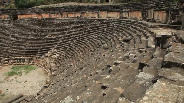 Romeinse amfitheater in myra — Stockvideo