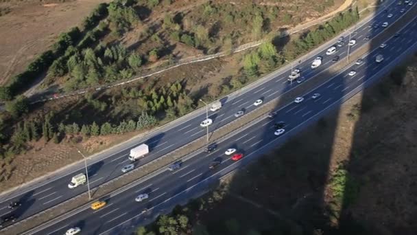 Autobahnverkehr — Stockvideo