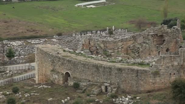 Anfiteatro antico di Perge — Video Stock