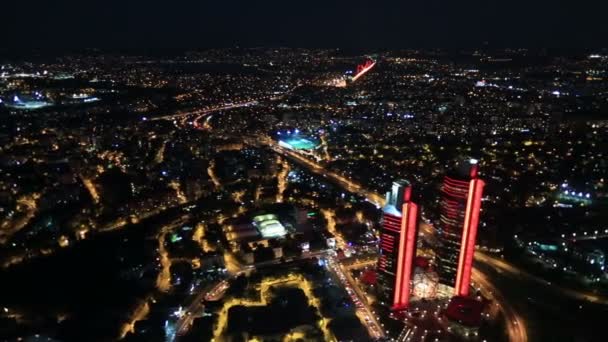 Воздушное сообщение в Стамбуле — стоковое видео