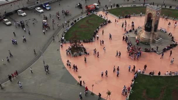 Praça taksim — Vídeo de Stock