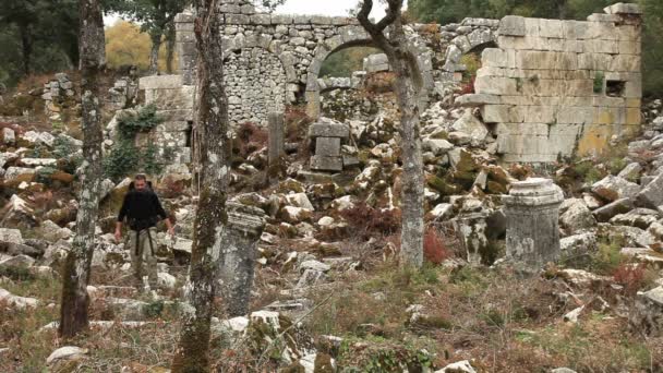 Antike Stadt der Termessos — Stockvideo
