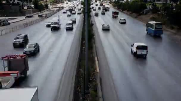 Автострада трафіку — стокове відео