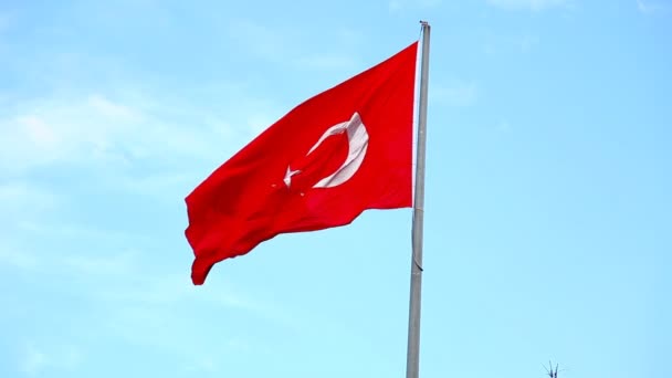 Flaga turecka Hd 1080p — Wideo stockowe
