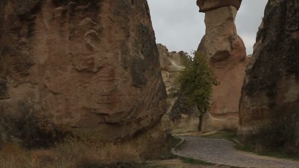 Ciudad famosa Capadocia en Turquía — Vídeo de stock