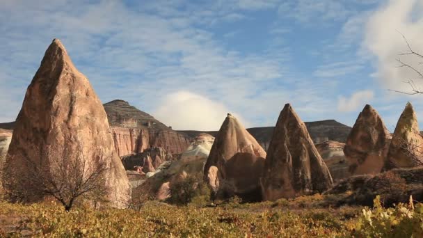 Time lapse berömda staden Cappadocia i Turkiet — Stockvideo