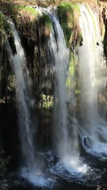 Дуденский водопад — стоковое видео