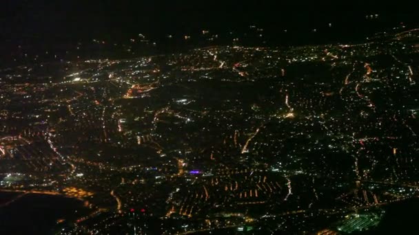 Νυχτερινή άποψη της πόλης Hd 1080p — Αρχείο Βίντεο