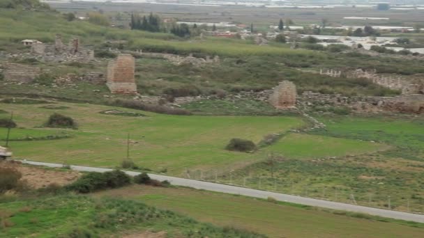 Oude stad perge — Stockvideo