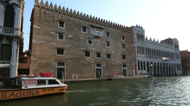 Wasserfahrt auf dem Canale Grande (Canale Grande)) — Stockvideo