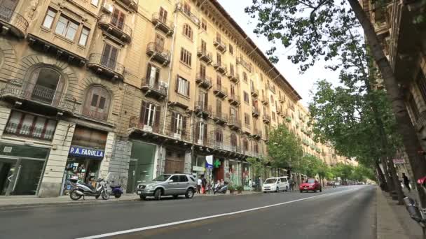 Tempo de lapso Vista da cidade de Palermo — Vídeo de Stock