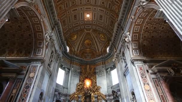 Interior Vaticano, Vaticano — Vídeos de Stock