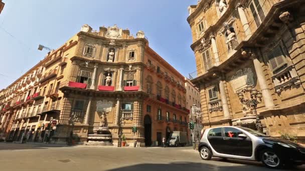 Time Lapse Four Corners, Piazza Vigliana — Stock Video