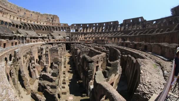 Roman Colesseum v Římě — Stock video