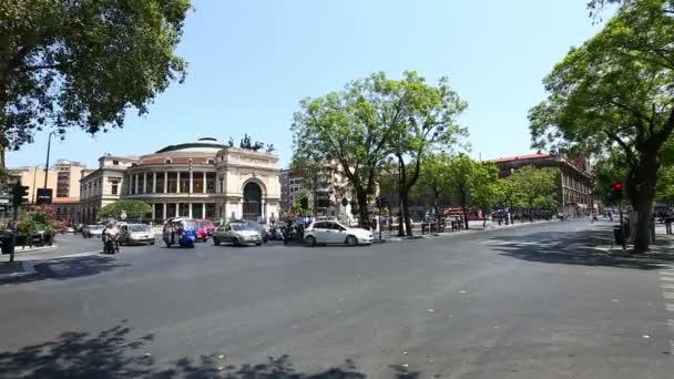 Ώρα ακυρώνονται θέατρο Politeama Garibaldi — Αρχείο Βίντεο