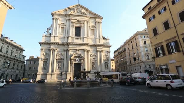 Sant'Andrea della Valle Kilisesi — Stok video