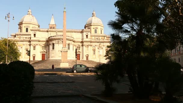 Βασιλική di Santa Maria Maggiore και το παρεκκλήσι Paolina — Αρχείο Βίντεο