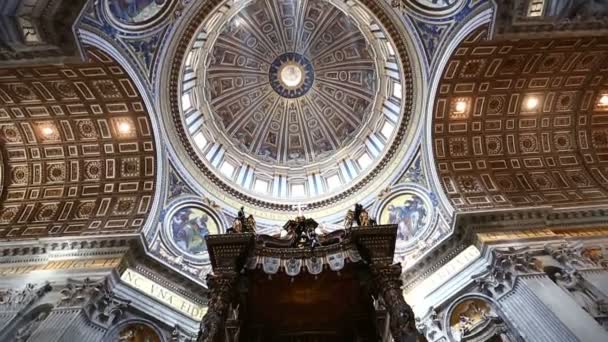 Interior Vatican, Vaticano — Stock Video