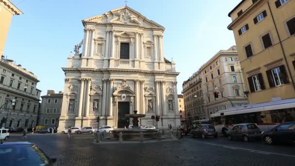 Sant'Andrea della Valle Church — Stock Video