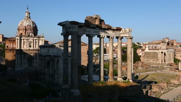 Forum Romanum van Rome — Stockvideo