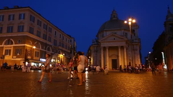 Piazza del Popolo — Stock Video