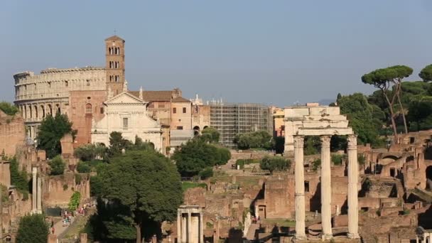 Fórum Romano de Roma — Vídeo de Stock