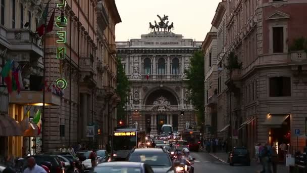 Veduta della città di Roma — Video Stock