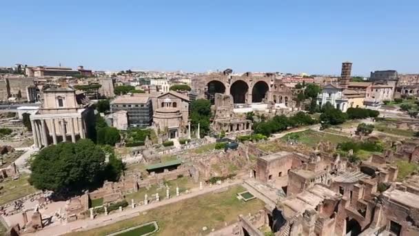 Forum Romanum van Rome — Stockvideo