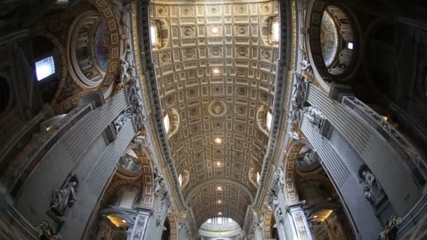 Interiéru Vatikánu, Vaticano — Stock video