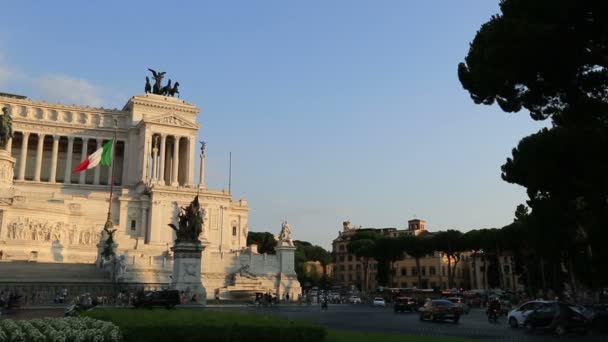Vittorio emanuele-monumentet — Stockvideo