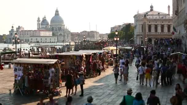 Turismo de visita en Venecia — Vídeo de stock