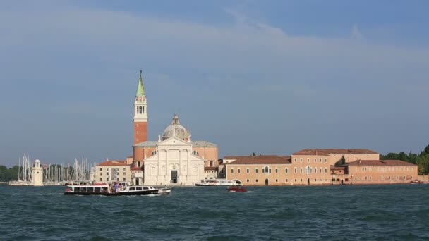 San Giorgio Maggiore kyrkan (Chiesa di San Giorgio Maggiore) — Stockvideo