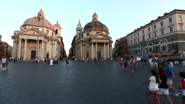 Piazza del popolo — Stock videók