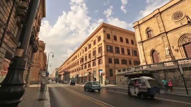 Tempo de lapso Vista da cidade de Palermo — Vídeo de Stock