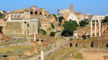 Tilt Shift etkisi Roma Forumu Roma