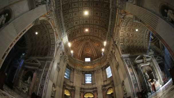 Innenraum vatican, vaticano — Stockvideo