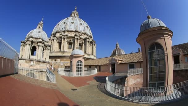 Vaticaan Stadszicht — Stockvideo