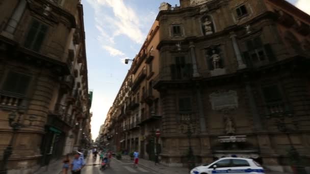 Quatro cantos, Piazza Vigliana — Vídeo de Stock