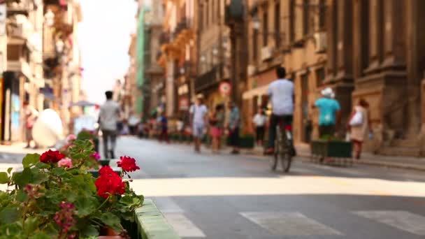 Rua de palermo — Vídeo de Stock