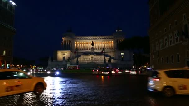 Vittorio Emanuele Monument — Stockvideo