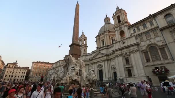 Piazza Navona — Stockvideo