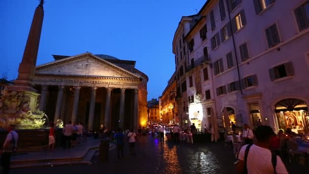 Pantheon v Římě — Stock video