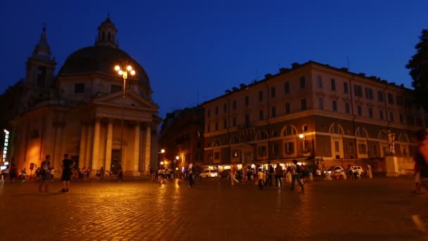 Piazza del Popolo — Stock Video