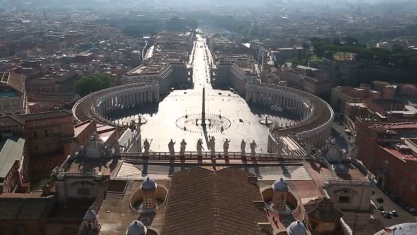 Vaticaan Stadszicht — Stockvideo