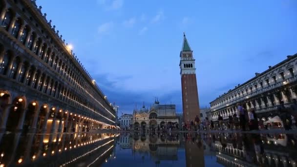 Dolly Shot Tourist Visiting Venice — Stock Video